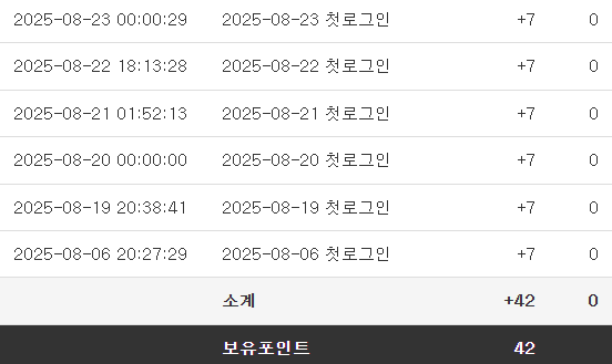 슬카 포인트 모으기!