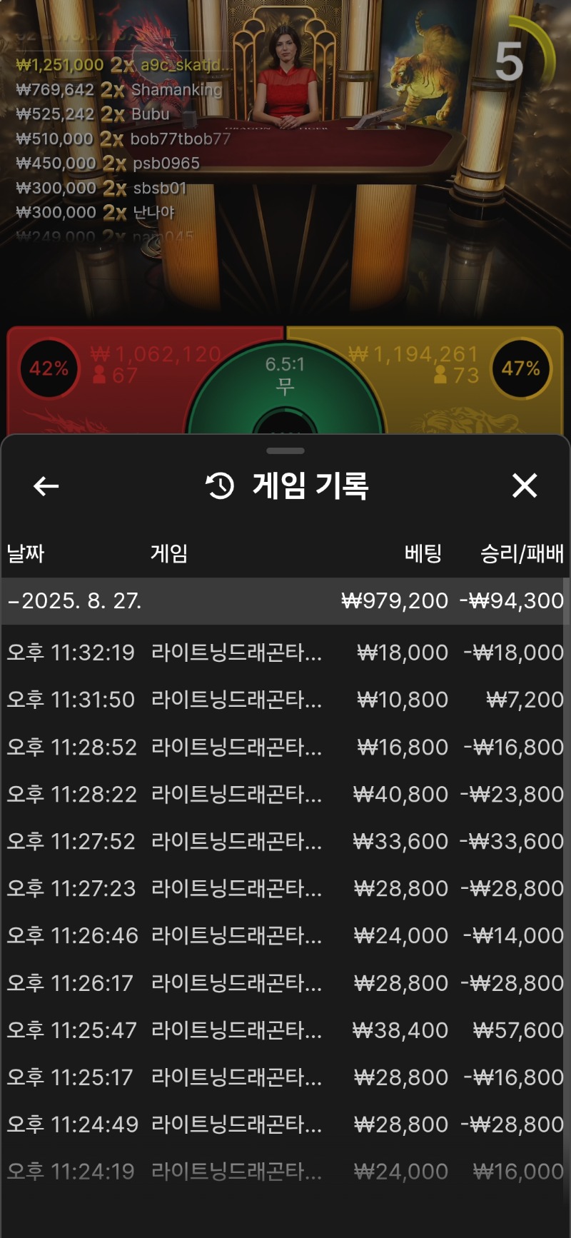 바카라.정말로 안되네.휴~~~