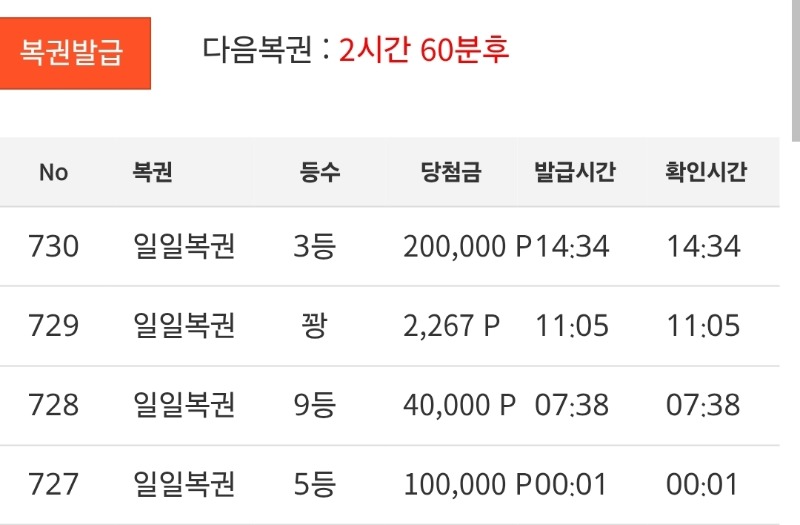 오늘 일복 나이스하네유