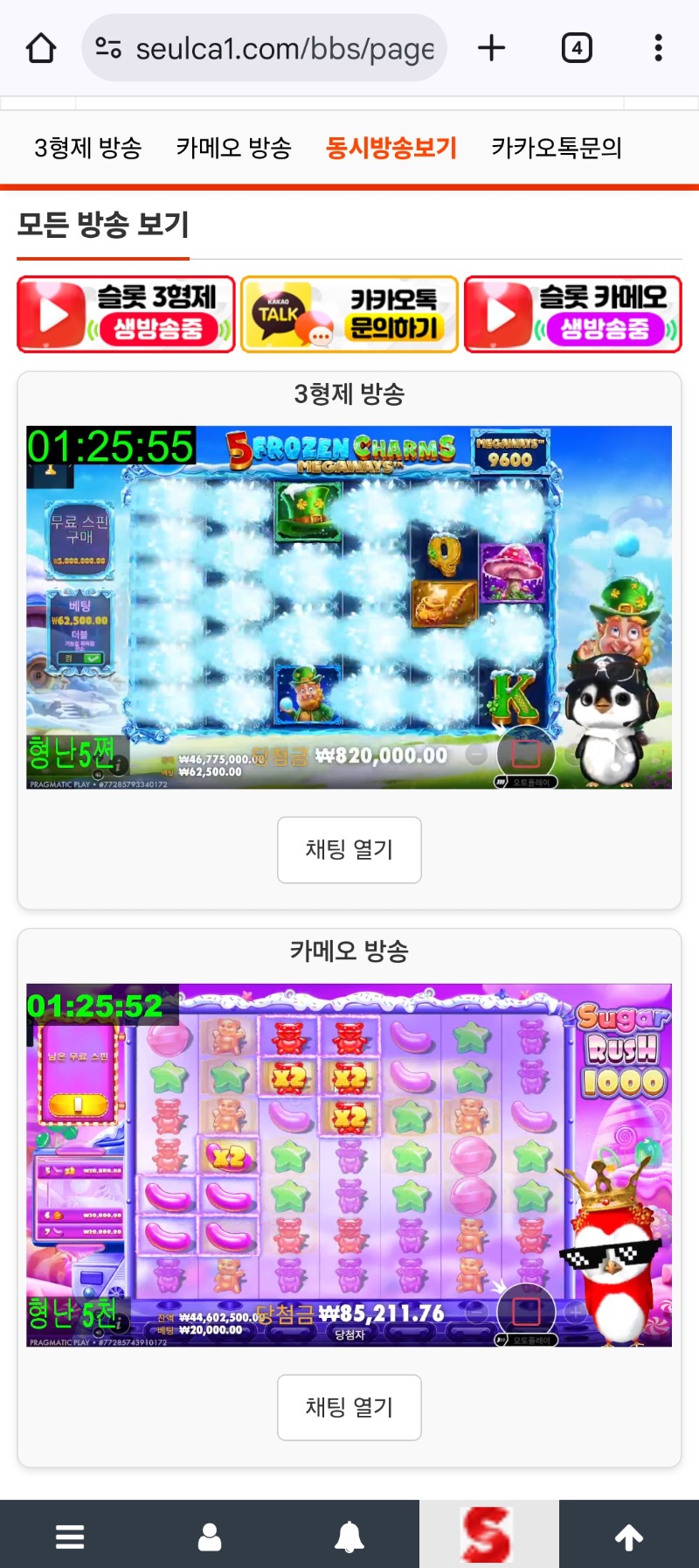 동시방송시청