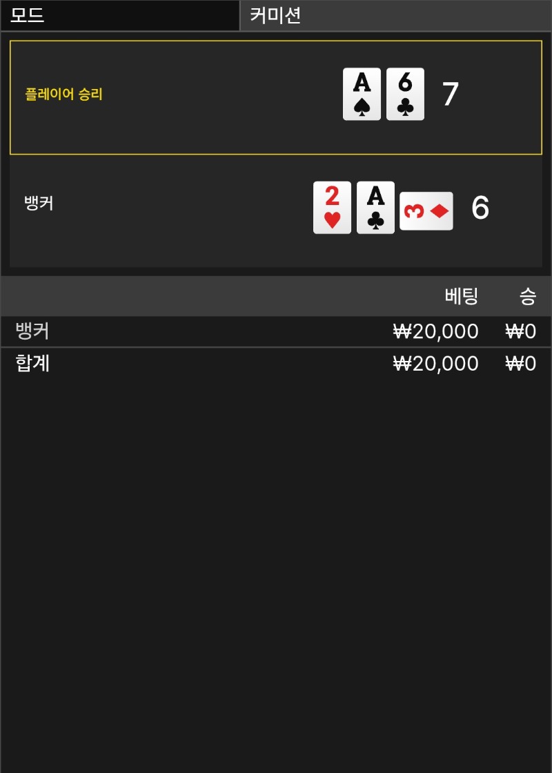 바카라1패