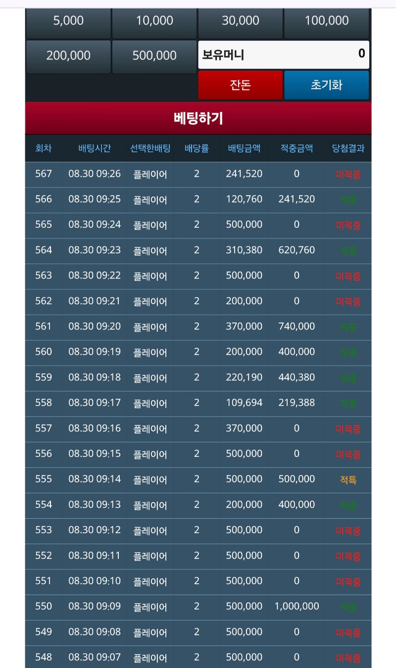주말 모닝 슬카라 ~~!!  500 찍고