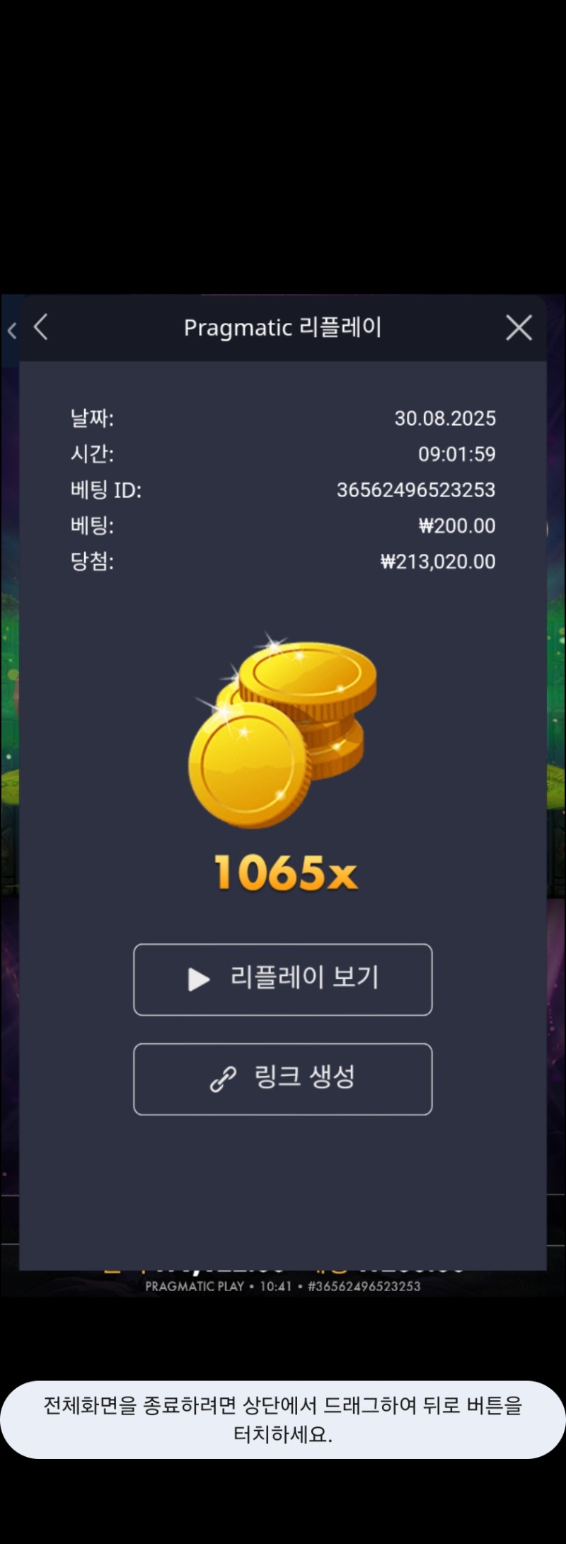 멀린 1065배