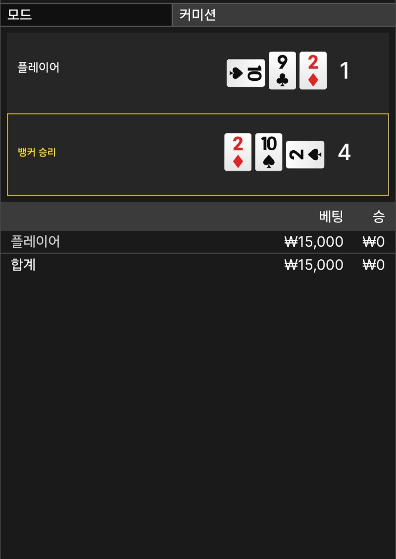 바카라2패