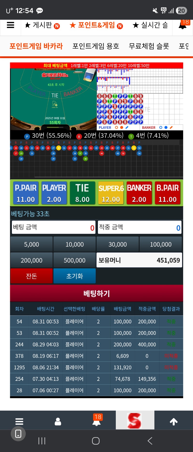 간만에 슬카라..