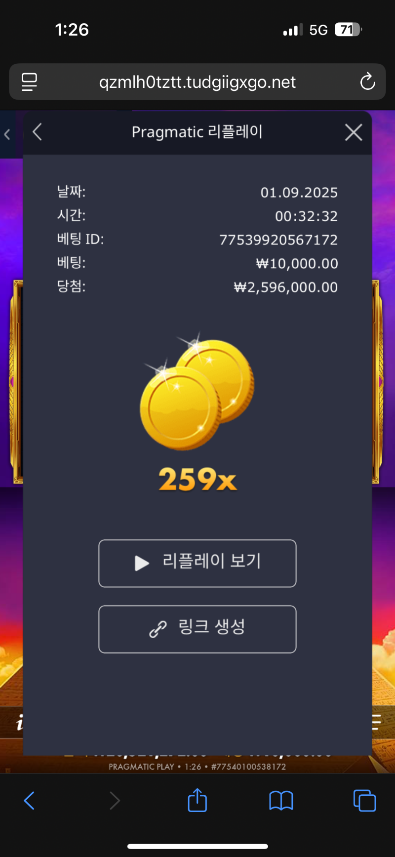 포오기 259배