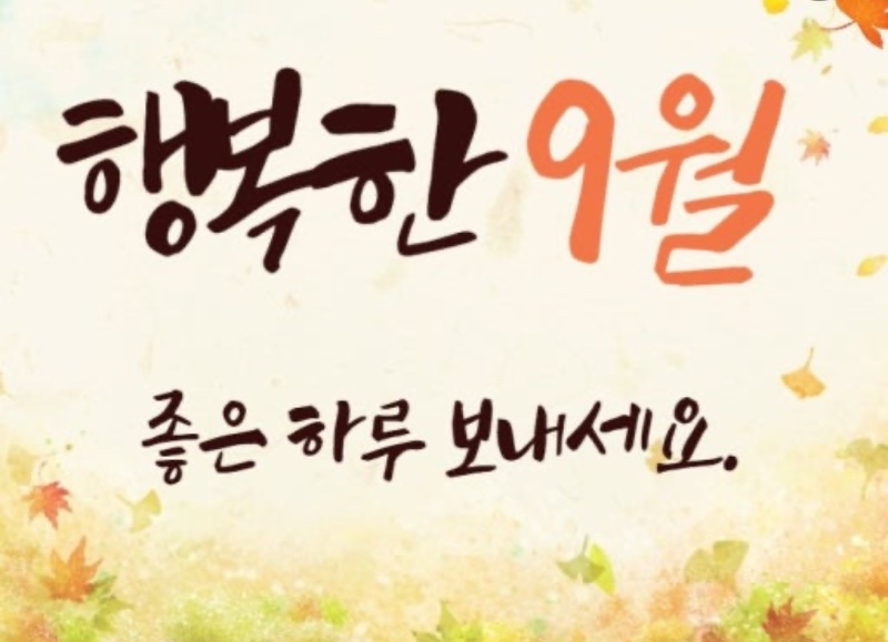 9월시작이네요~~