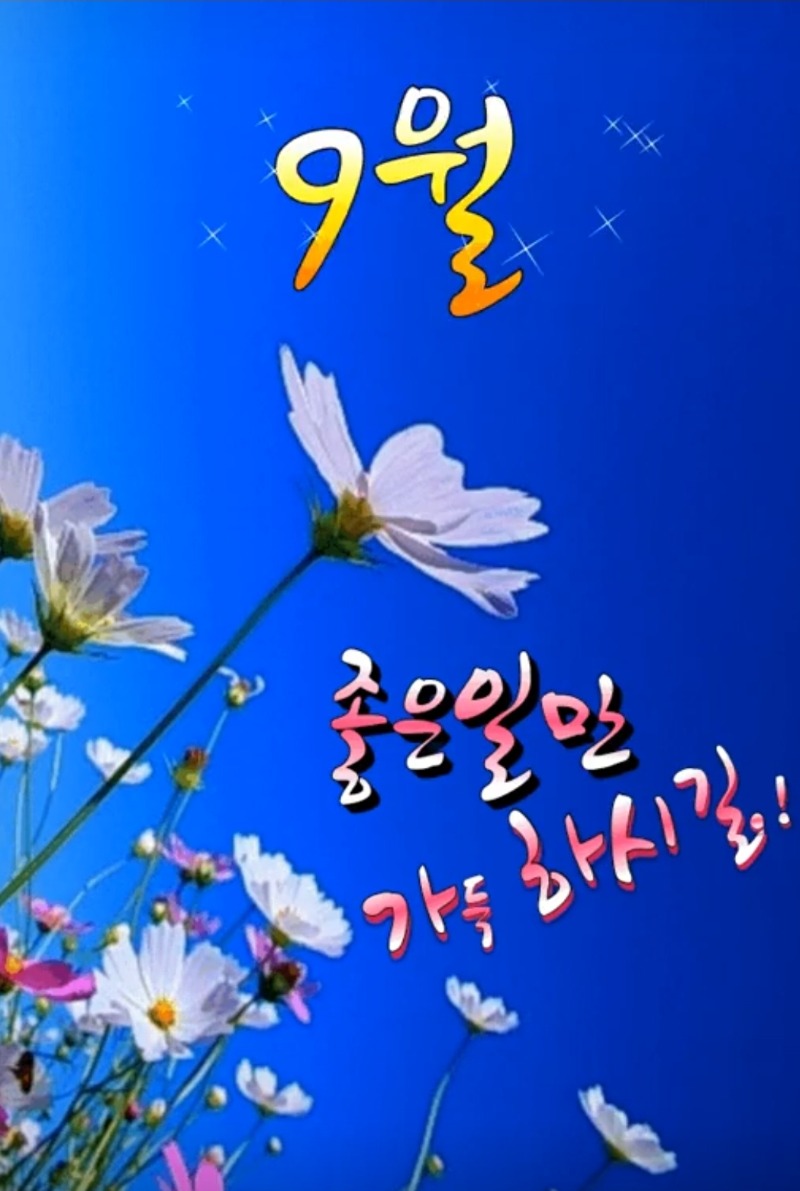 굿몽~~9월도 화이팅입니다