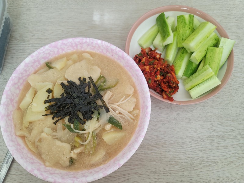 오랜만에 수제비~.~