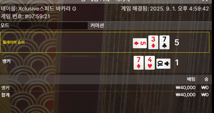 바카라 패 1