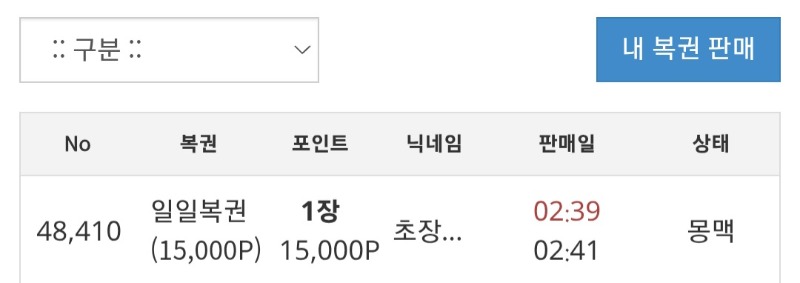 복권구매한번해봅니다ㅎ(남의것은 탐하지말라)