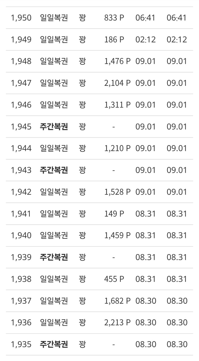 100연꽝 기대해보께...