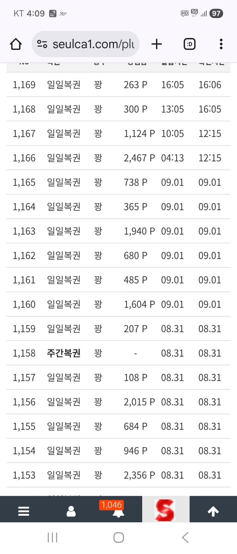 복권 꽝좀 그만주셈..아놔..진짜이러실거임
