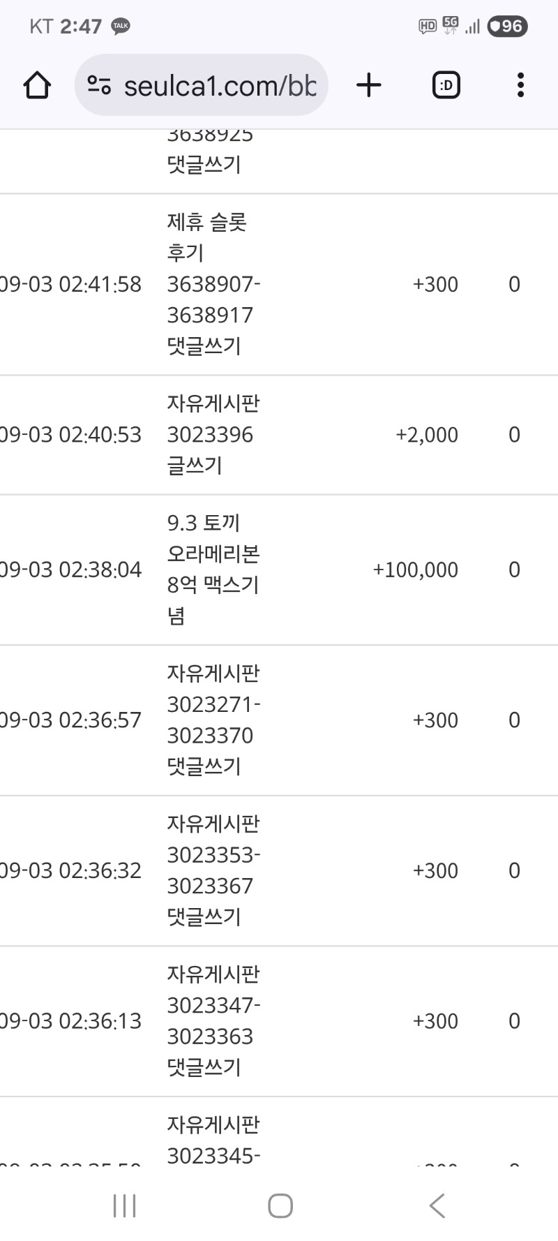 토끼  맥스 포인트 고맙다