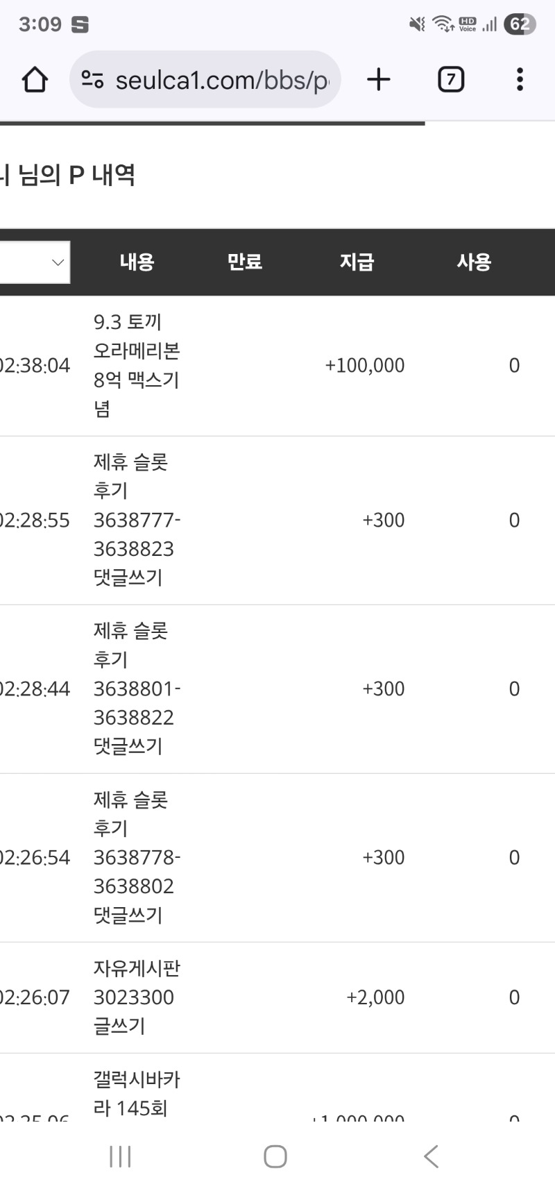 토끼 수익 슬포 고마워 ~~
