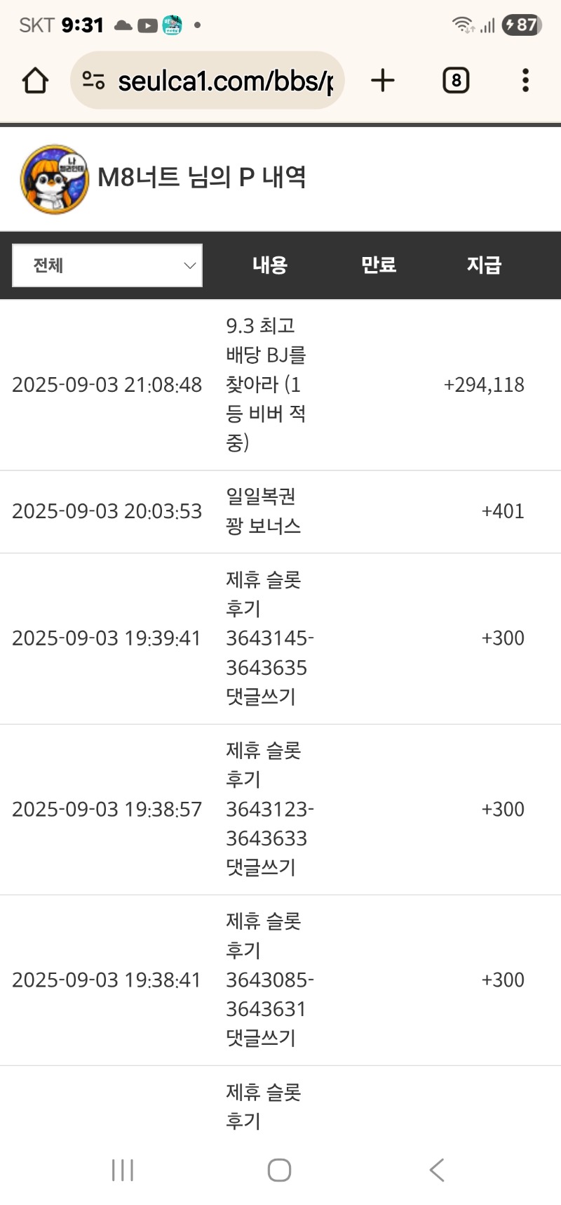 최바비 비버 고맙다
