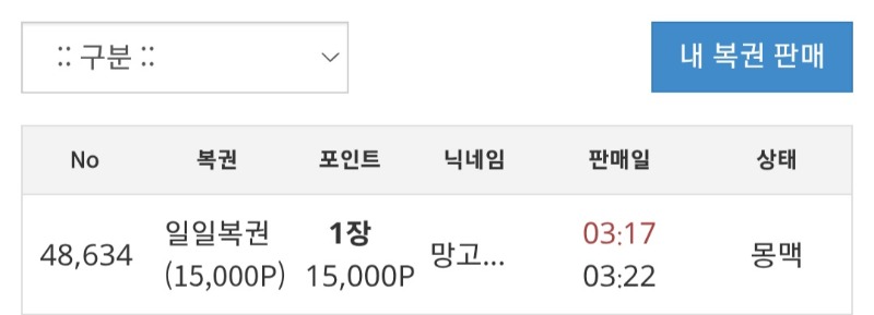 복권구매한번해보고~