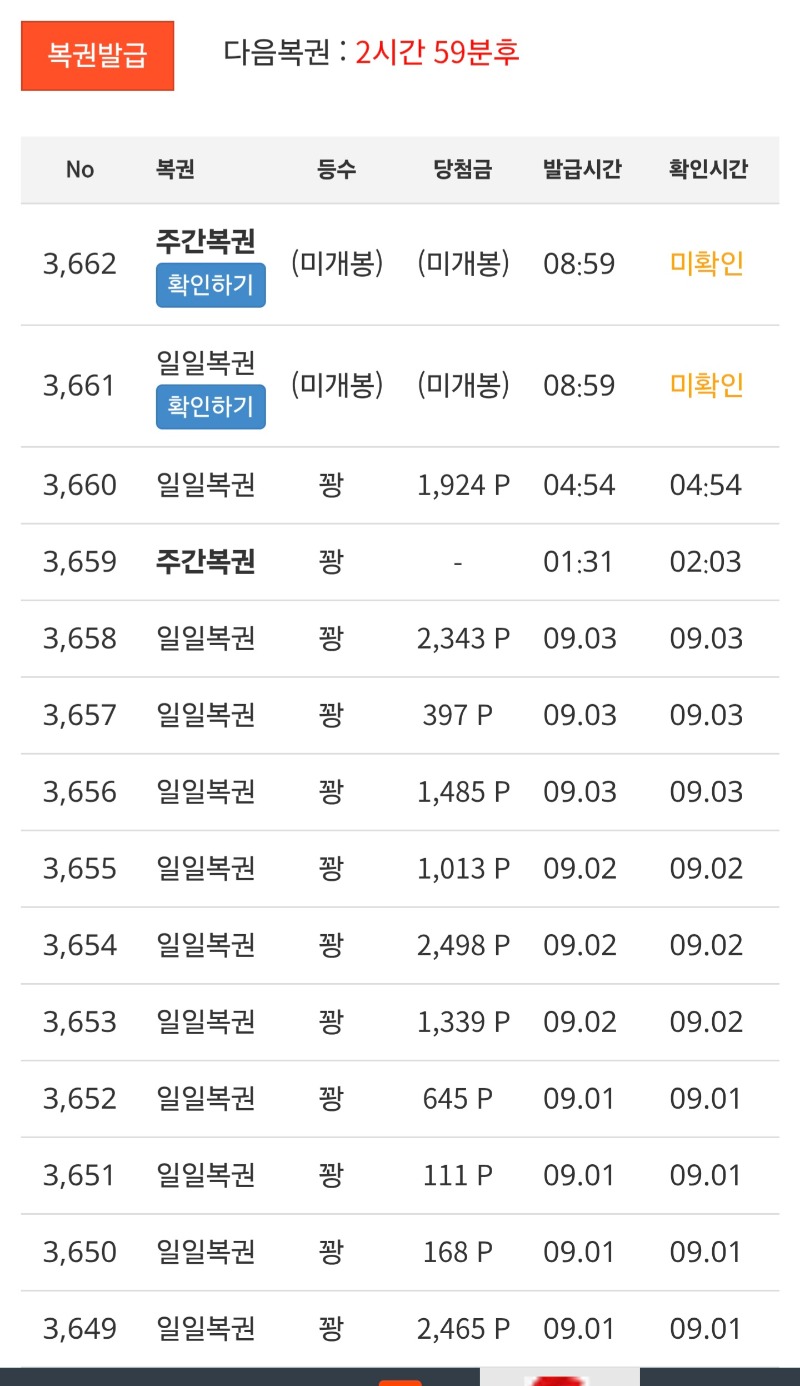 꽝장줄인데 주복이  또 나왔어여 ㅎㅎ !!
