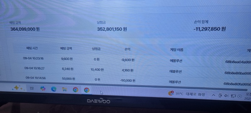 이번달에 손실 후기입니다