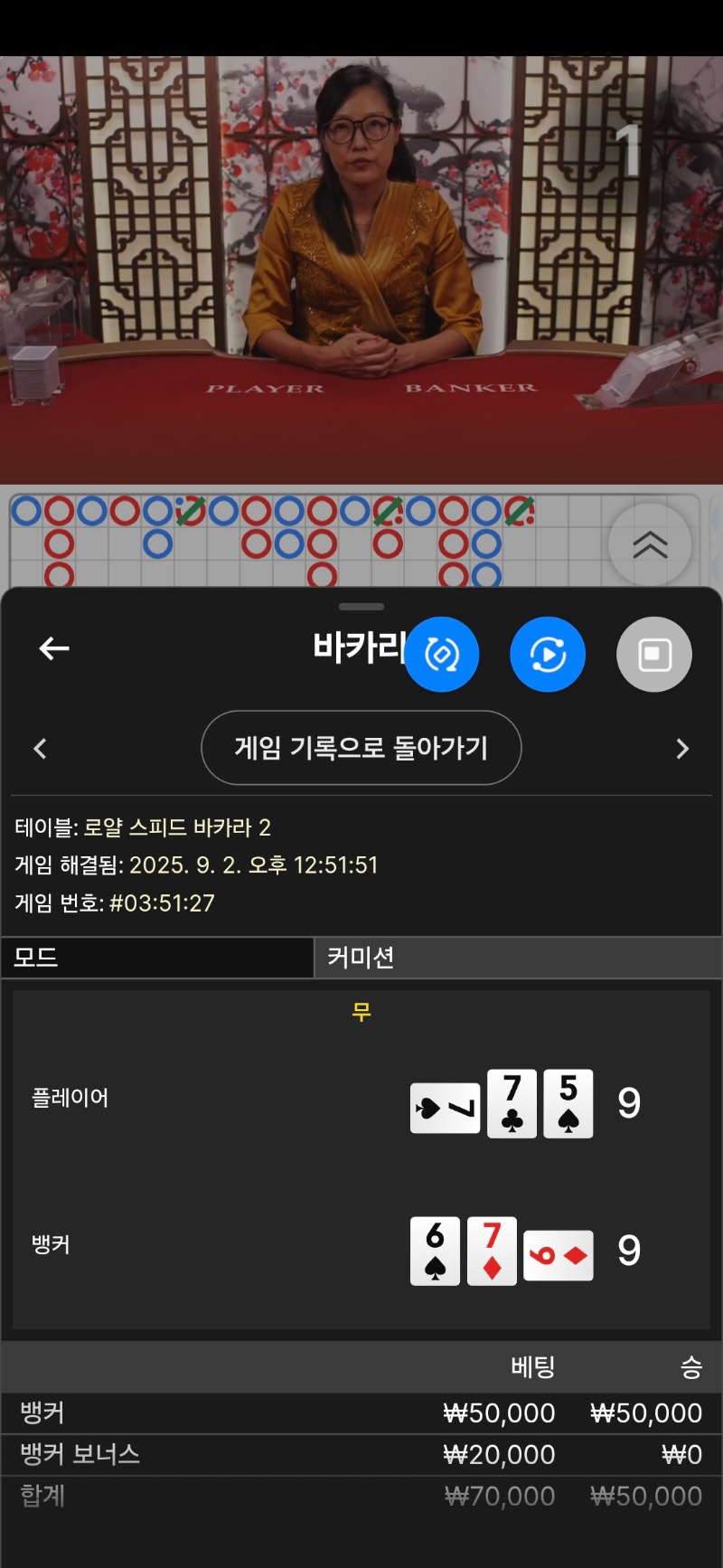 9대9타이는쫌..