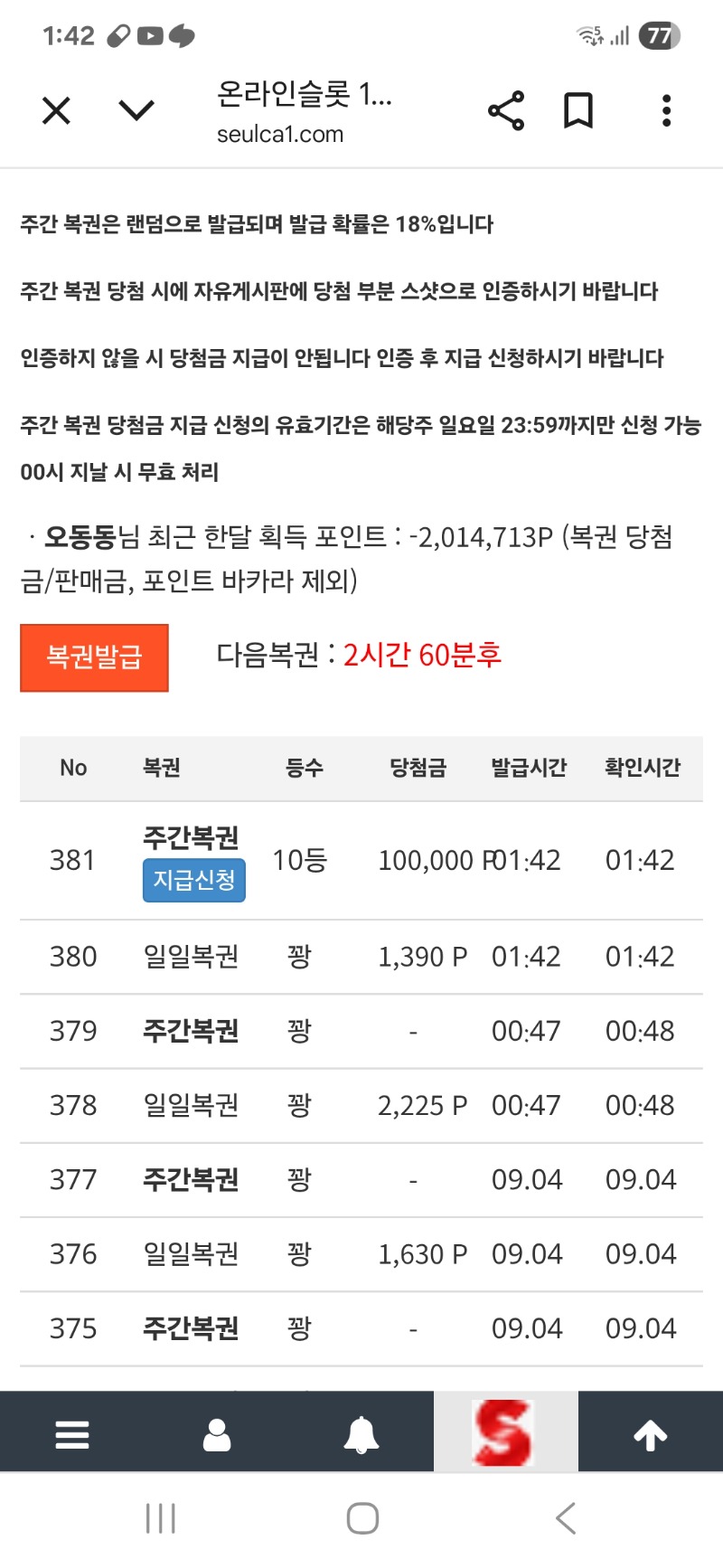주복10등