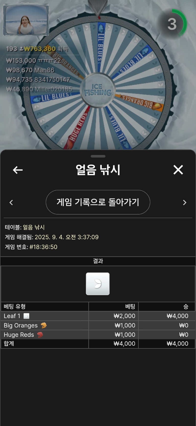 얼음낚시. 무