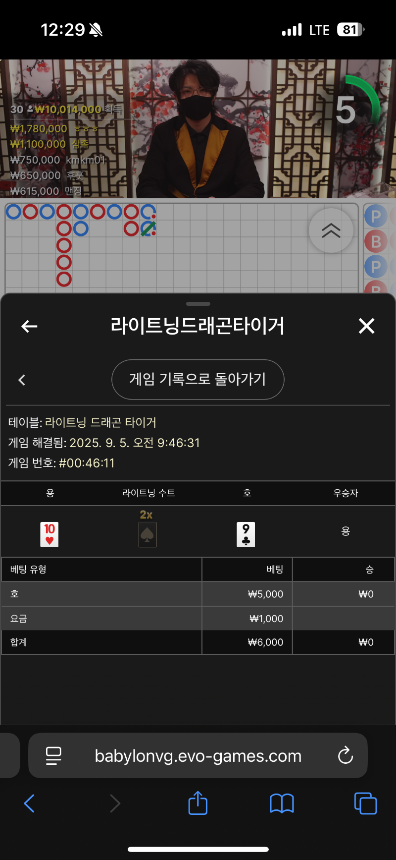 라이트닝용호막판