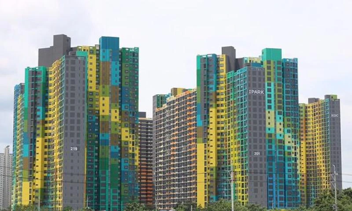 대구에 있다는 전국에서 제일 도색이 특이한 아파트
