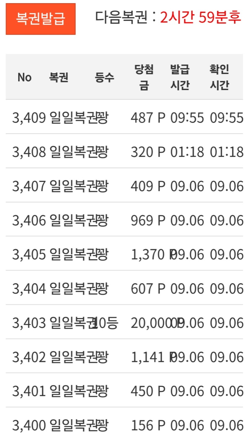 일복꽝포 또 시작일쎄