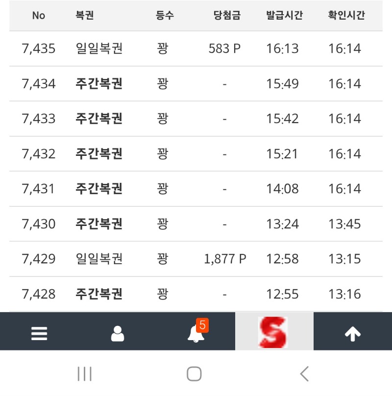 영끌 복권구매..ㅠㅠ