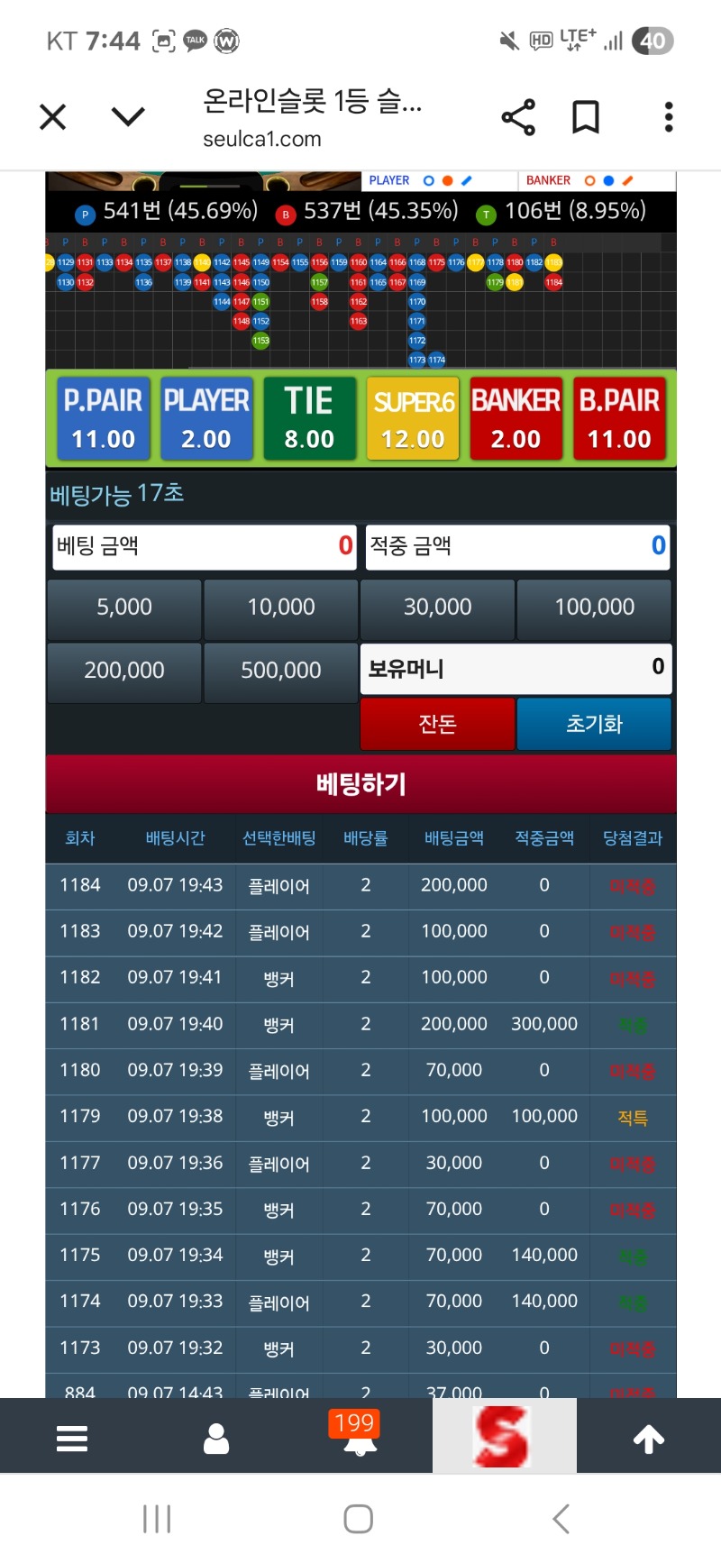와 80올렸는데 가버리네