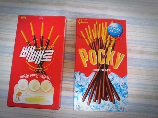 일본과 굉장히 유사한 한국 스낵들
