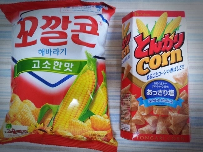 일본과 굉장히 유사한 한국 스낵들