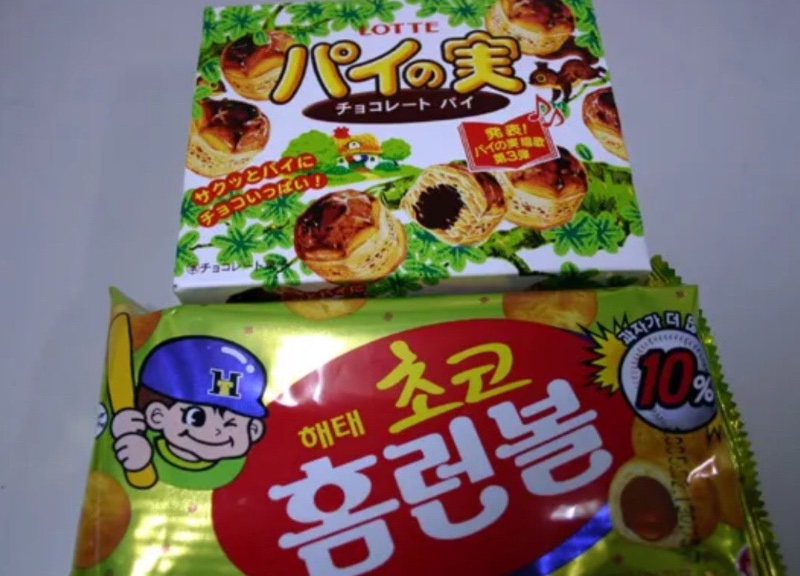 일본과 굉장히 유사한 한국 스낵들