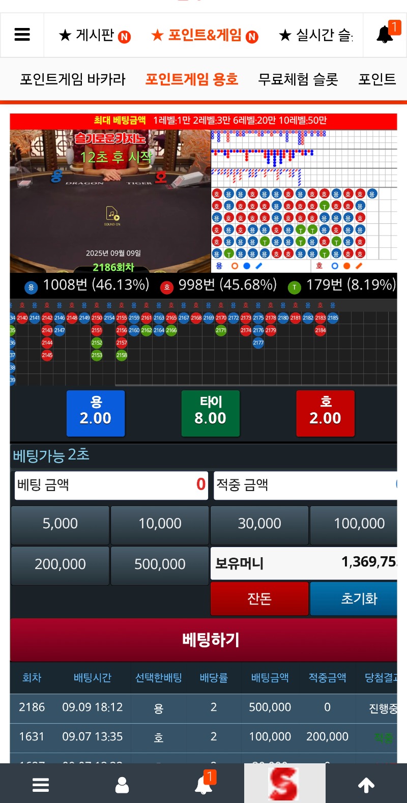 이틀만에 슬용 50만찍먹 결과는요~~~