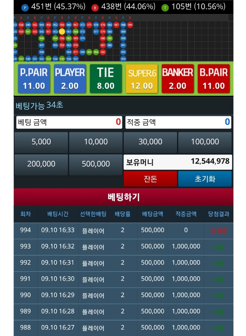 슬카라ㅅㅅ줄타고 한번패배.