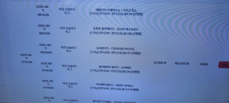 메이저리그 1이닝 필라델피아때문 낙