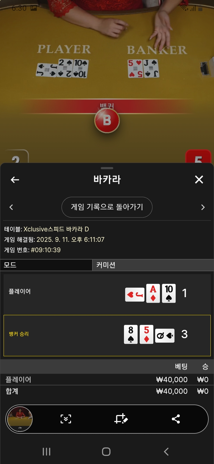 바카라1패