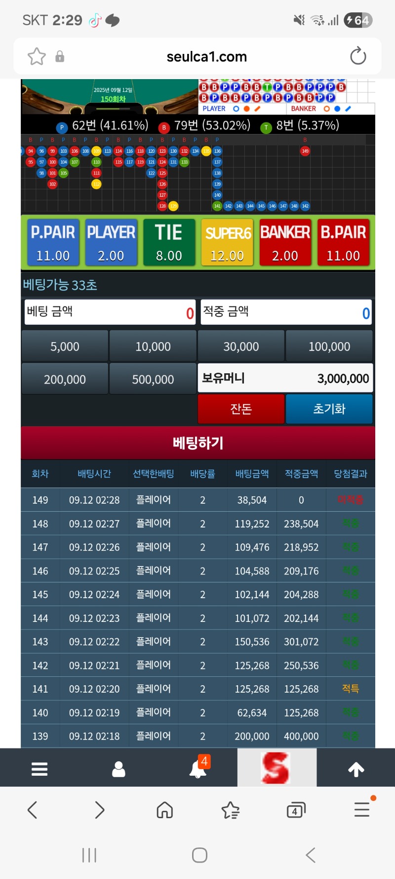 슬카라 장줄 직이누