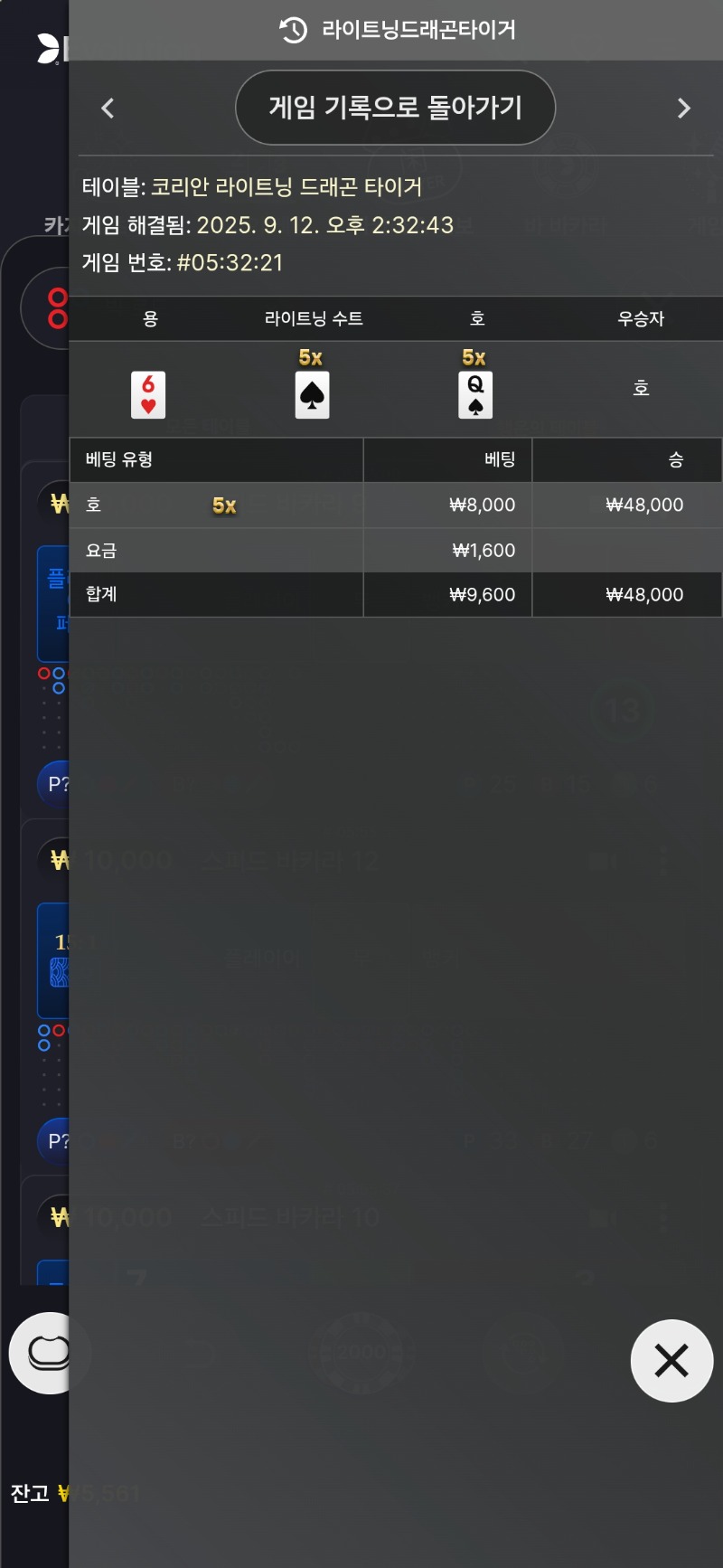 용호 5곱 승