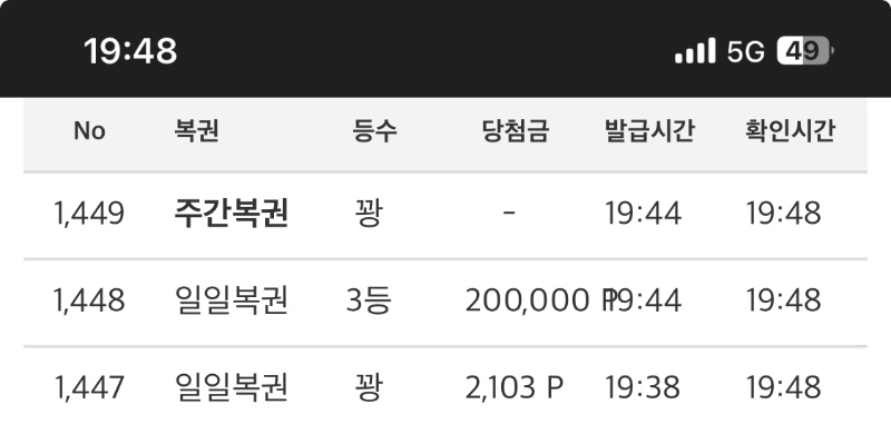 일복 3등 ㅎ