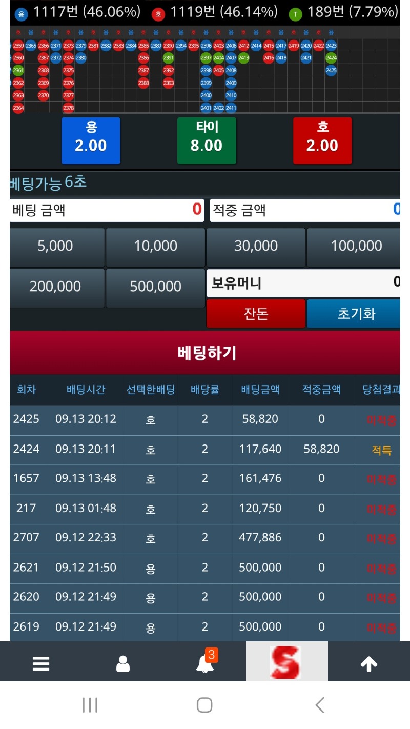 단 1번이 안맞아주네..
