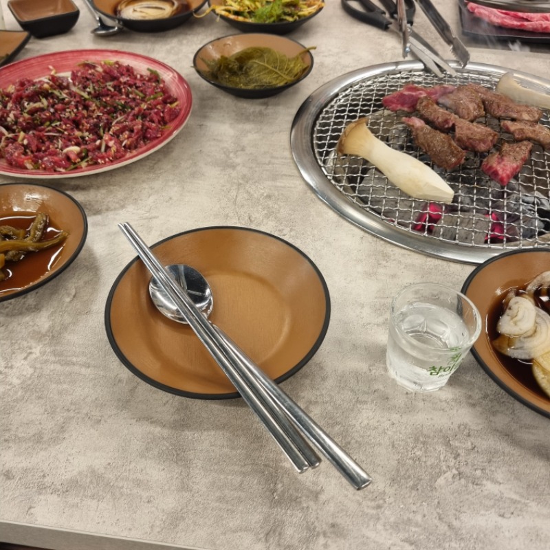 오래만에  소주한잔