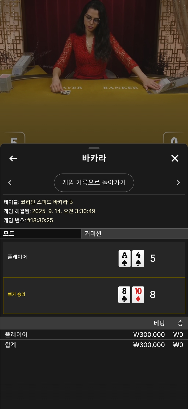 바카라3패
