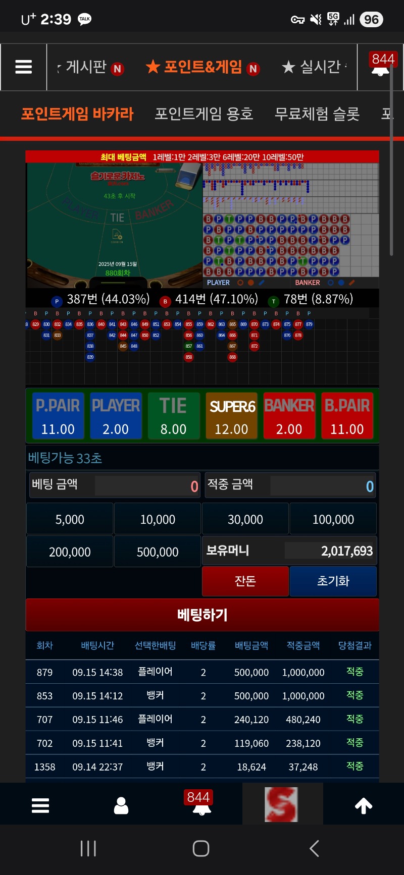 크.. 깡치기로 200만포