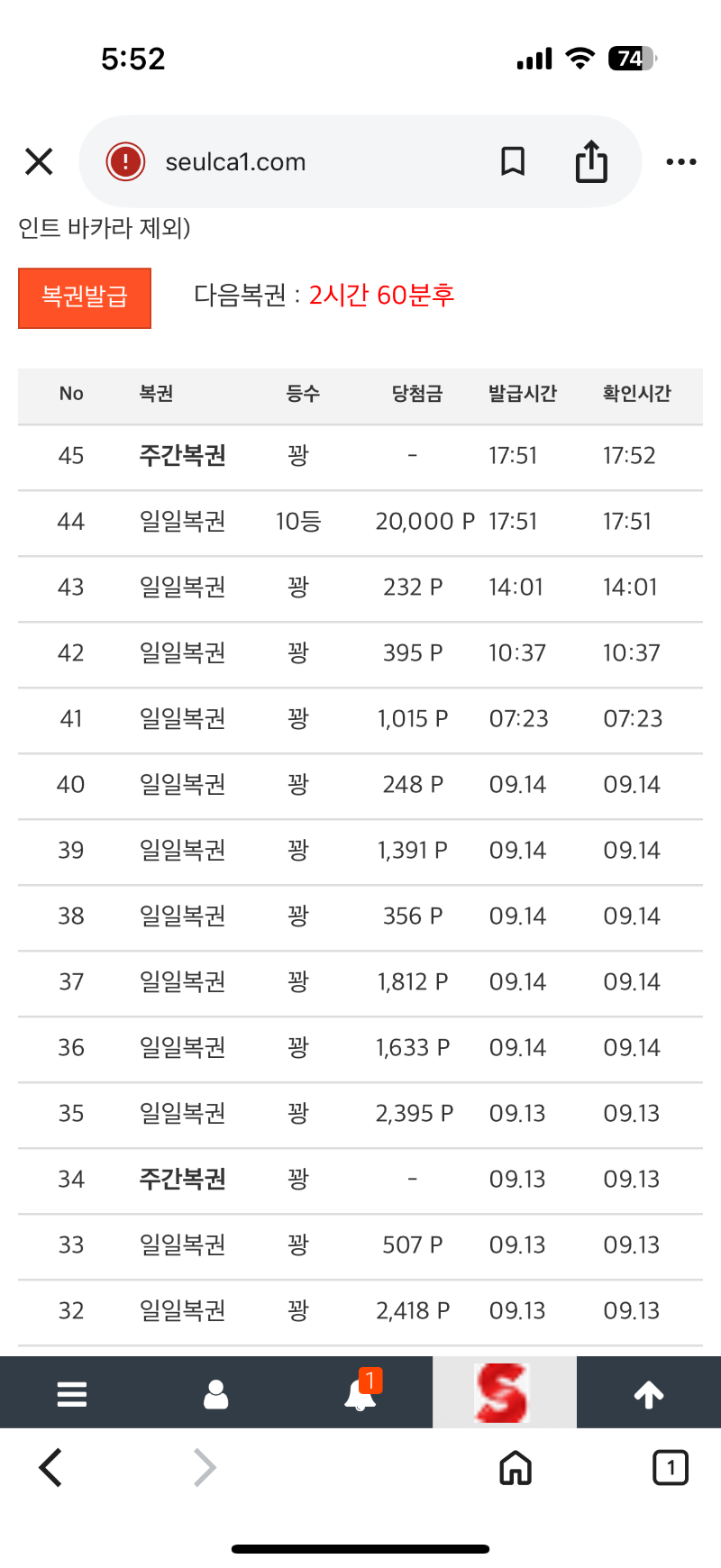 일복이 왓어여 ㅎㅎㅎ