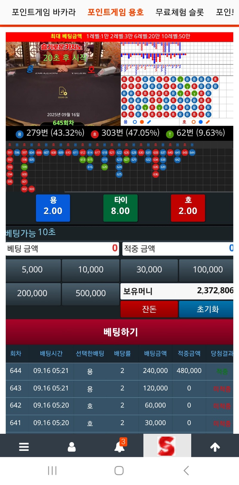 3만포이기려다 또 고생길열릴뻔..