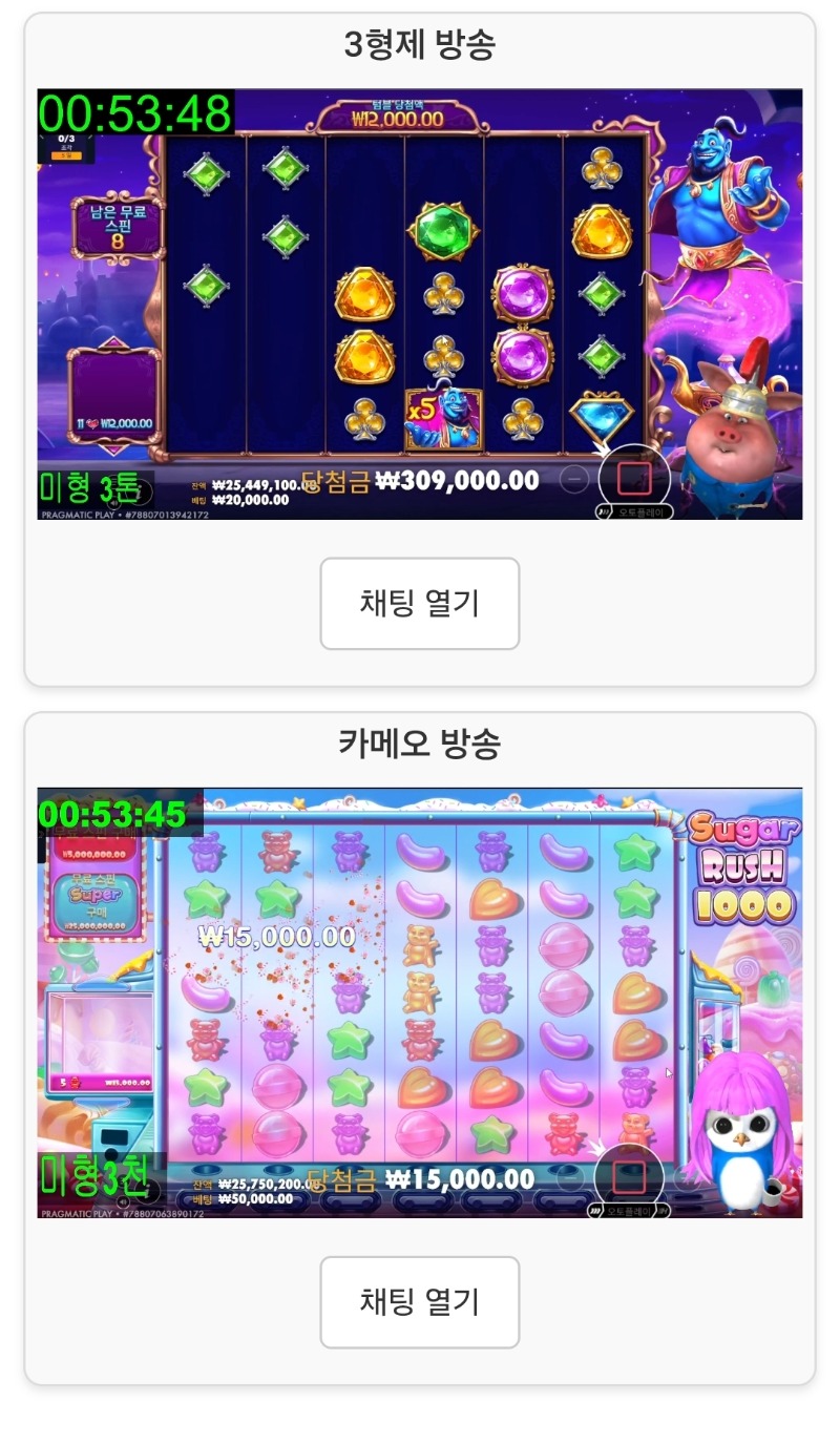미니형난 시청중~