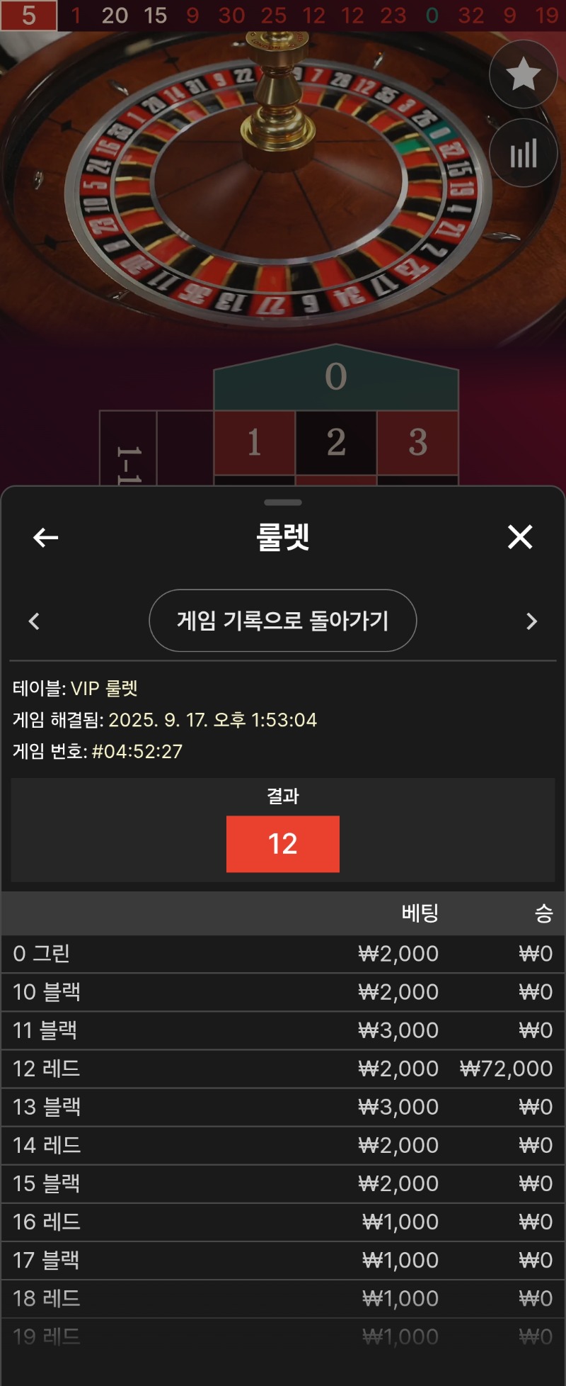룰렛2승