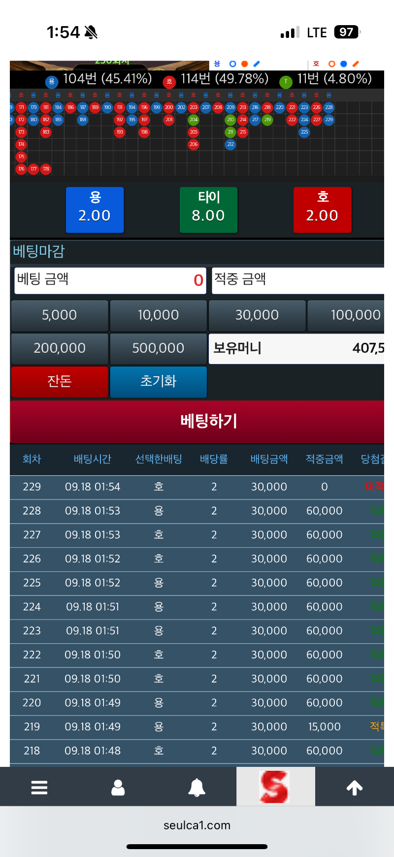 와 오늘 용호 미쳣당